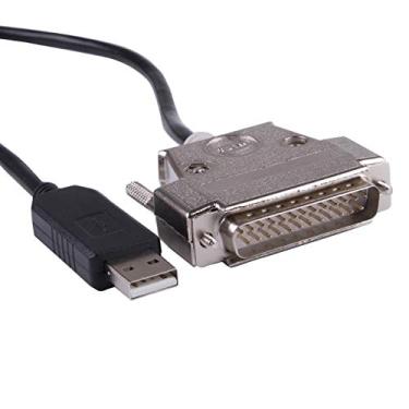 Imagem de Conversor USB para DB25 macho Serial conversor Apdater Null Modem Crossover Printer Cable FTDI Driver Programming for Epson TM-T88V Printer