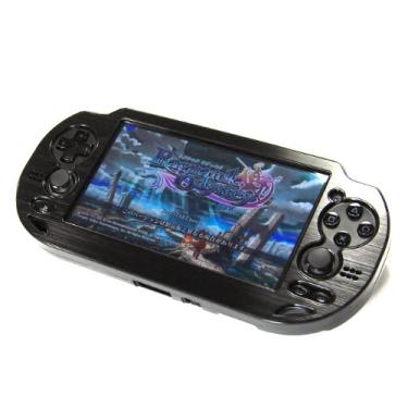 Imagem de Cosmos Black Aluminum Metallic Protection Hard Case Cover Compatible with PS VITA 1000 Series, Fits for Oval Start & Select Button Only (NOT for PSV 2000 Slim Version)