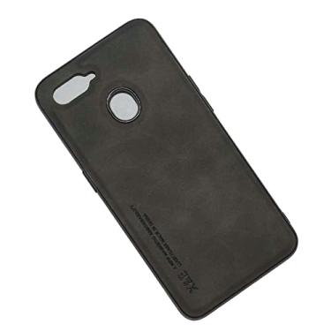 Imagem de Kepuch Silklike Capa para Oppo A7/A12/A5S - Case Placa de Metal Embutida para Oppo A7/A12/A5S - Preto