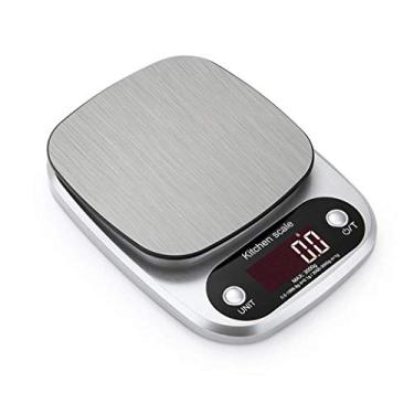 Imagem de balanças de peso digital para alimentos, balanças de cozinha balança de cozinha digital multifuncional para fazer dieta, cozinhar e assar com botões sensíveis ao toque, display retroiluminado