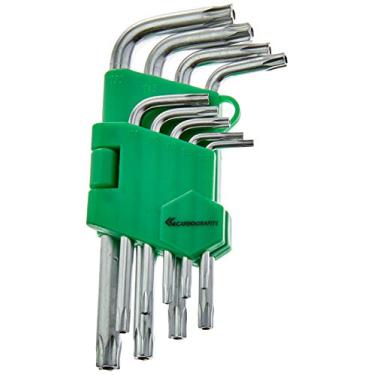 Imagem de CARBOGRAFITE Jogo De 9 Chave Hexalobular Torx Tipo Estojo Carbografite 012479712 Prata