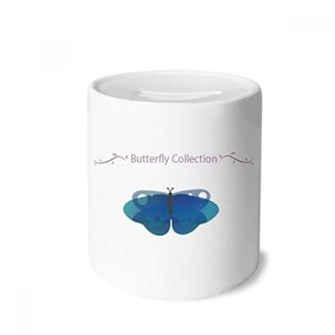 Imagem de DIYthinker Blue Butterfly Collection caixa para dinheiro caixa de cerâmica porta-moedas presente de cofrinho