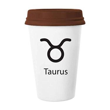 Imagem de Caneca de cerâmica com estampa de constelação de maio de abril Taurus vidro bebendo cerâmica copo