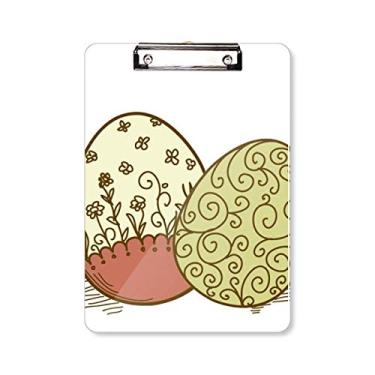 Imagem de Prancheta de Ovos de Flor Festival da Páscoa Religião Placa de apoio A4