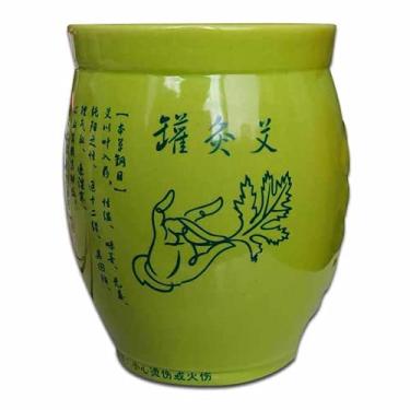 Imagem de Caixa de moxabustão de cerâmica tradicional chinesa, ferramenta de rolo de absinto