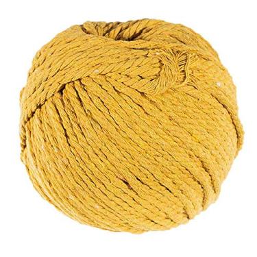 Imagem de Carretéis de corda de algodão colorido – 3 mm de diâmetro e 50 metros de comprimento – para artesanato artesanal de macramé, Dourado, 3mm X 50 Meter, 1