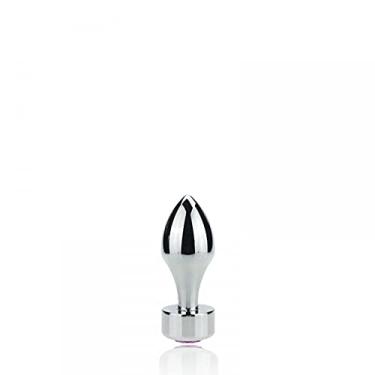 Imagem de Plug Anal em Metal 7 cm Formato Cônico com Pedra Colorida na Base - YouVibe REF:PL010P