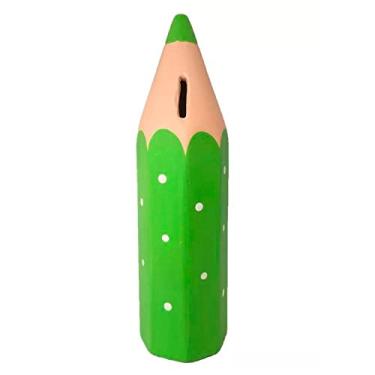 Imagem de Cofre Lápis de Cor Grande Escolar em Cerâmica Decor - Verde
