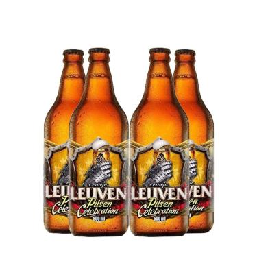 Imagem de Pack 4 Cervejas Leuven Pilsen Celebration 500ml