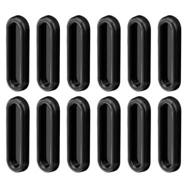 Imagem de Puxador de armário instantâneo autoaderente com puxador de gaveta com puxador de porta deslizante adesivo para janelas de vidro, guarda-roupas, botão de descascar e colar sem furadeira, preto - 12