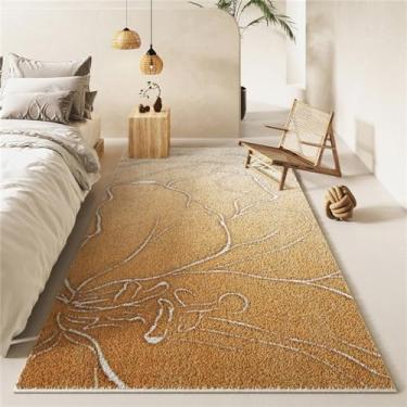 Imagem de Tapete de cabeceira do quarto velo mais tapetes de design engrossado tapete decorativo da sala de estar, 4,80x120cm(31,4x47in)