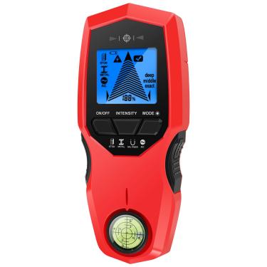 Imagem de Scanner de parede para localizador de pinos, sensor eletrônico multifuncional de alta precisão 7 em 1, com visor LCD, detector de fio AC, detector de pino de metal, localizador de vigas, detector de
