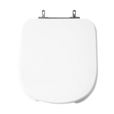 Imagem de Assento Sanitário Poliéster para Louça Vogue Plus Conforto deca Aço Branco