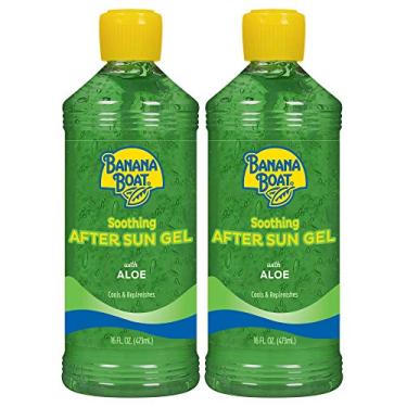 Imagem de Banana Boat Gel calmante pós-sol com Aloe Vera, ideal para recifes, 473 g – Pacote duplo