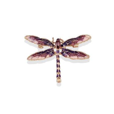 Imagem de Broche de libélula broche de cristal strass libélula broche vintage colorido esmalte inseto peito animal lapela broche broche para mulheres roupas corsage roupas vestido cachecol decoração joias