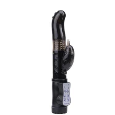 Imagem de VIBRADOR ROTATIVO COM ESTIMULADOR ROSA (PRETO)