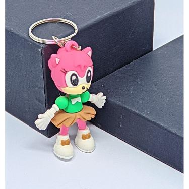 Imagem de Chaveiro com Pingente Mini Boneco 3D Emborrachado Super Heróis Capitão América Homem aranha Spider Minnie Lembrancinha