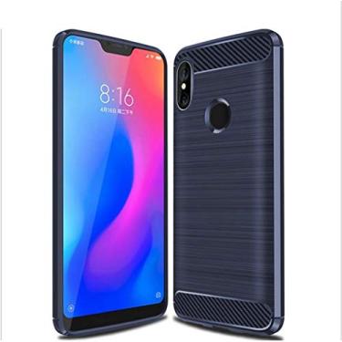 Imagem de Capa para Xiaomi Mi A2 Lite, capa de material de fibra de carbono, suave antiderrapante, macia, anti-impressões digitais, capa totalmente protetora para Xiaomi Mi A2 Lite