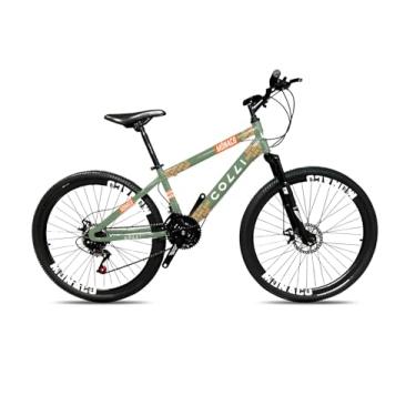 Imagem de Colli Bike, Bicicleta Monaco, Aro 26, Freios a Disco, 21 Velocidades, Alavanca Rapid Fire 3/7V, Pedivela Triplo Aço, Selim Veloce PU C/Carrinho, Guidão Downhill