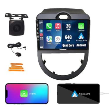 Imagem de Kunfine Car CarPlay Android Navegação Automática Rádio GPS Estéreo Câmera Reversa Tela IPS Touchscreen Tablet Pad Media Player para Kia Soul 2008-2011, se Aplicável Quad Core 2G + 64G
