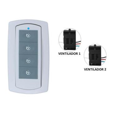 Imagem de Kit Controle Remoto para Ventilador Parede - 2 Ventiladores - Living50