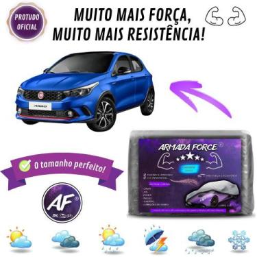 Imagem de Capa De Cobrir Carro Fiat Argo Forrada Impermeável Armada Force - Arma