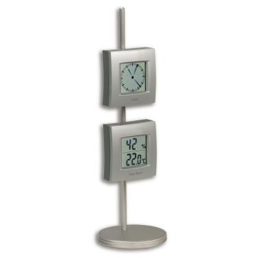 Imagem de Termo-higrômetro com Relógio de mesa alemão incoterm