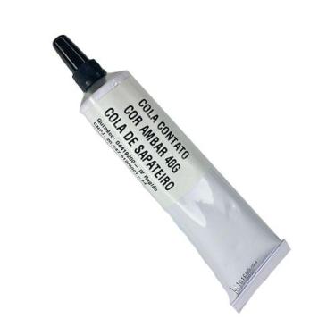 Imagem de Cola Contato Cor Ambar 40G Cola De Sapateiro - So Produto