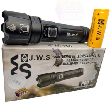 Imagem de Lanterna Tática Led P90 Com Power Bank Hot Jws Ws-605 - Jws-