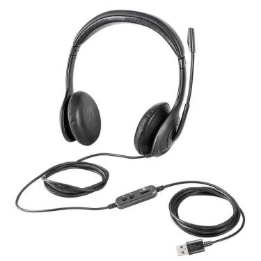 Imagem de Headset Intelbras  Com Fio USB Biauricular WHS 60 Duo Preto