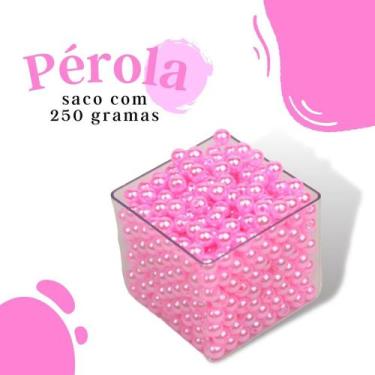 Imagem de Pérola Rosa Claro 10Mm Pacote Com 250 Gramas - Nybc