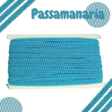 Imagem de Passamanaria  - Fita Galão - Rolo C/ 20 Metros Azul Turquesa - Nº: 199