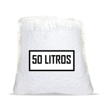 Imagem de Flocos de isopor para enchimento puff perinha e puff lápis 50 Litros -