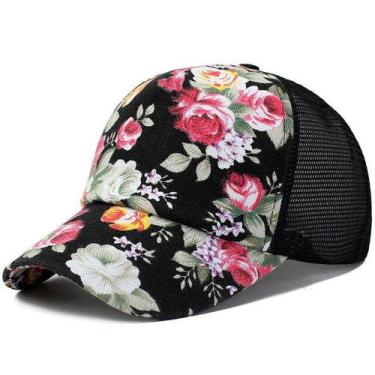 Imagem de Boné De Beisebol Feminino Estampas Florais RANAWEELA JH1007 - ElaShopp