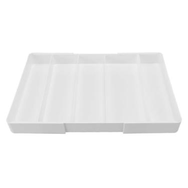 Imagem de Organizador de Gavetas de Cozinha, Organização Eficiente de Plástico ABS e Solução de Armazenamento Versátil para Espaço de Cozinha Limpo, Quarto, Mesa de Escritório