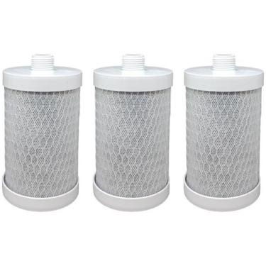 Imagem de Uso Universal Conjunto 03 Refis Carbon Block 5" Com Rosca