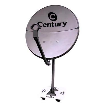 Imagem de Kit Antena KU 60CM Bipartida Cinza - Geral