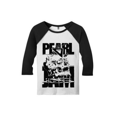 Imagem de Camiseta Raglan Manga 3/4 Masculina Pearl Jam Grunge - Ultrav Store, G