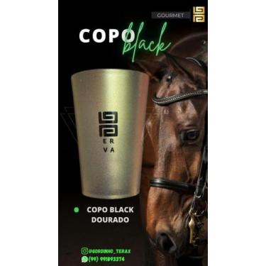 Imagem de Copo para TERERÉ Caldereta 350ml BLACK ERVA-cores variadas, Dourado
