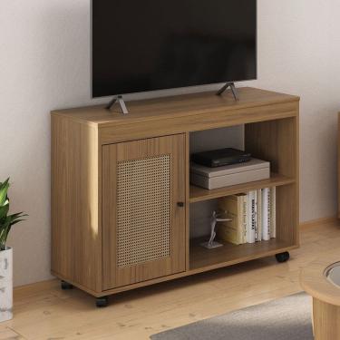 Imagem de Rack para TV Até 42 Polegadas Rio 1 Porta Carvalho - Pnr Móveis