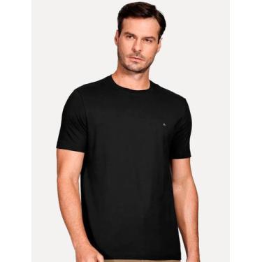 Imagem de Camiseta Aramis Masculina Crewneck Basic Lisa Preta, S/P