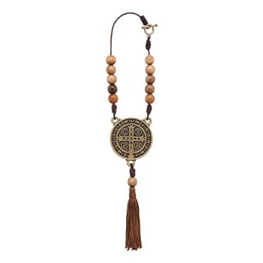 Imagem de Intercession Terço da década do carro medalha de São Bento (ouro antigo)