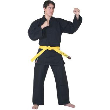 Imagem de Kimono de Hapkido Modelo básico em Brim + Faixa Branca Básica - SHIZEN