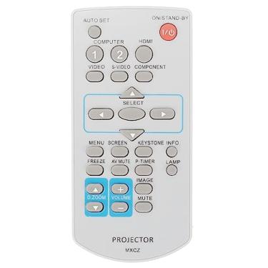 Imagem de Controle remoto de substituição MXCZ compatível com projetor Panasonic PT-VX41 PT-VX41EA PT-LX26HU PT-LX30HU PT-LW25HU PT-LX22U PT-LX26 PT-VX400 PT-VX400U PT-VW431D PT-VW435N PT-VW435N PT-VWW435N 430