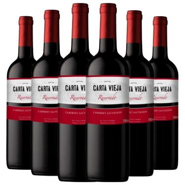 Imagem de Kit 6 Vinhos Carta Vieja Reservado Cabernet Sauvignon