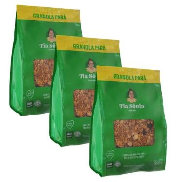 Imagem de Tia Sônia, Kit 3 Granolas com mais Castanha do Pará 800g Tia Sônia