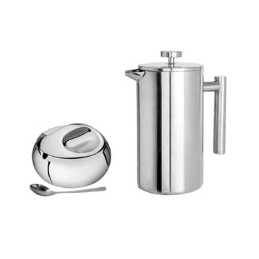 Imagem de Genérico, Cafeteira Prensa Francesa Bule 350ml e Açucareiro Inox