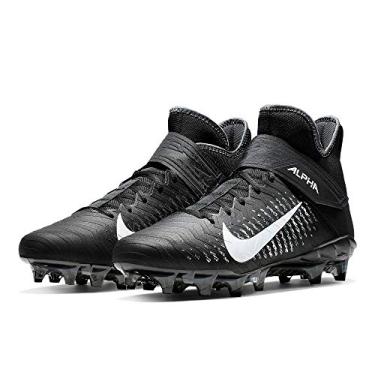 Imagem de Nike Men's Alpha Menace Pro 2 Mid Football Cleat (12.5, Black/White/Anthracite)