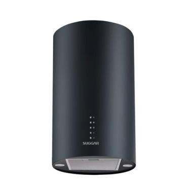 Imagem de Coifa Ilha Redonda Quartzo 35 Cm Preto - Suggar, Preto, 220V, 45CM