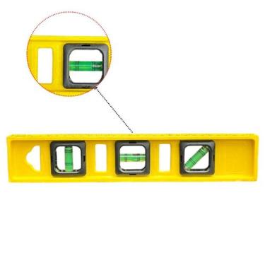 Imagem de Nível 3 Bolhas E Régua 12pol. 30 Cm Plástico Profissional - ferramenta